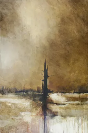 "Beaver Pond in Winter" by Charlie Hunter