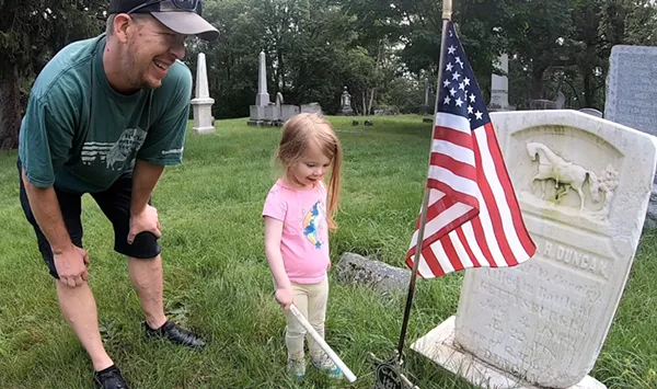 Stuck in Vermont: Old East End Neighbors Volunteer at Greenmount Cemetery