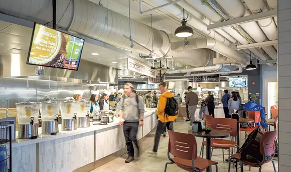 Eating and Learning in UVM's New Dining Hall