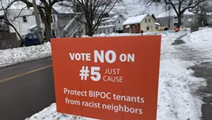 Signs Opposing Eviction Restrictions in Order to 'Protect BIPOC Tenants' Cause Stir