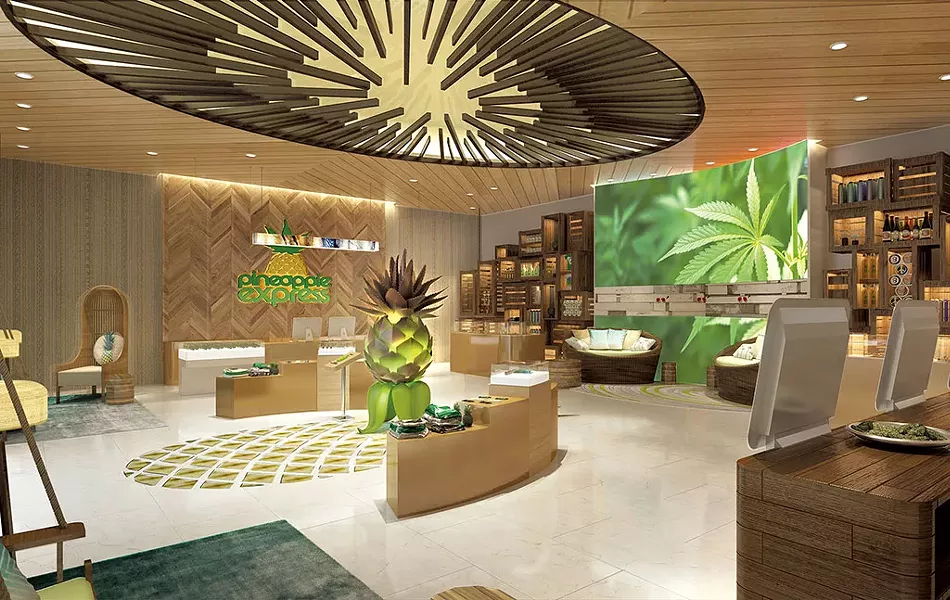 Pineapple Express dispensary - PHOTOS COURTESY OF THE MCBRIDE COMPANY