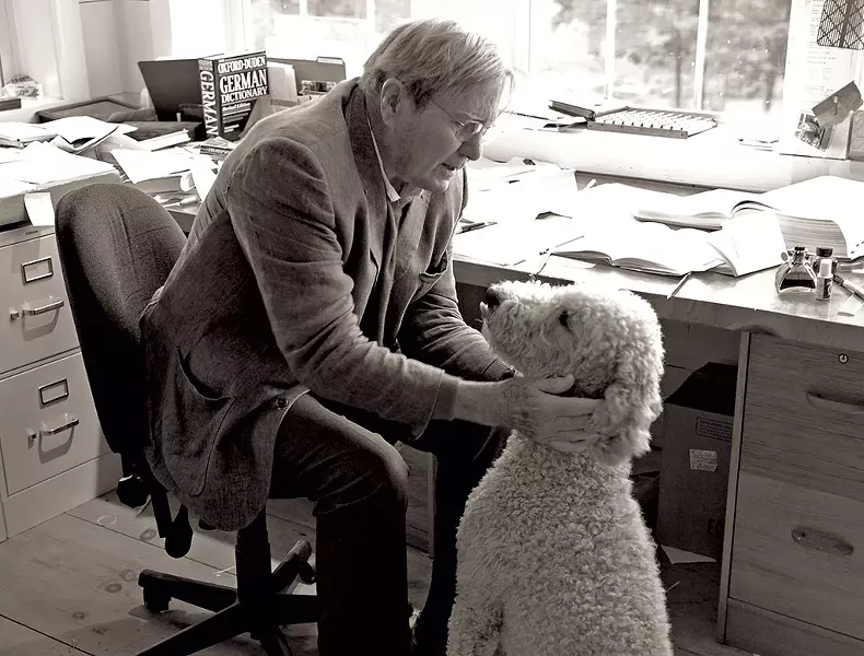 Galway Kinnell and his dog - COURTESY OF RICHARD BROWN