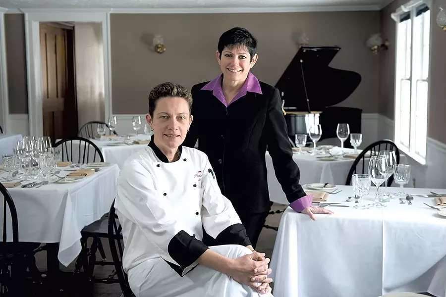 Chef Jevgenija Saromova (seated) and innkeeper Mara Mehlman - FILE: SARAH PRIESTAP