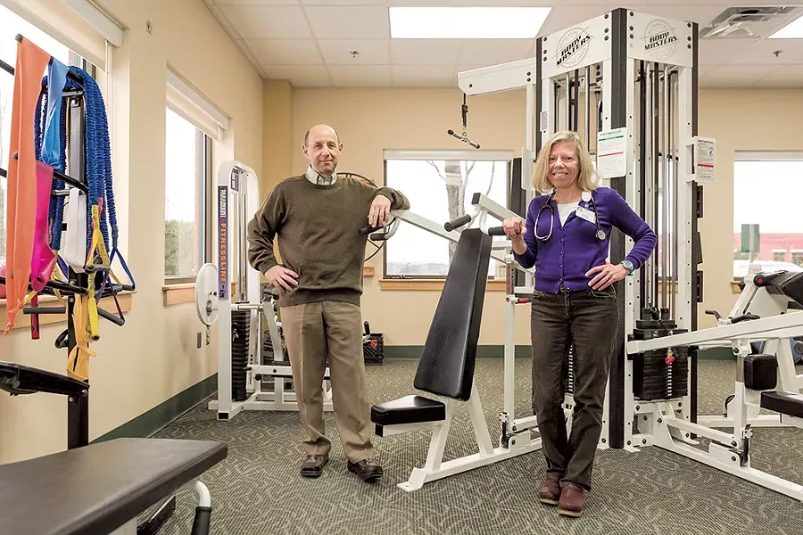 Dr. Philip Ades with registered nurse Joan Shaw - OLIVER PARINI