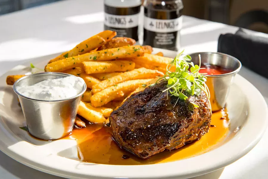 Steak frites at Leunig's Bistro & Café - JAMES BUCK