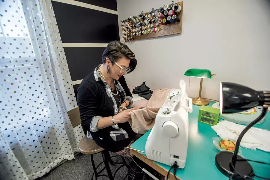 Katie Zuanich in her Essex Junction studio - ROBIN KATRICK