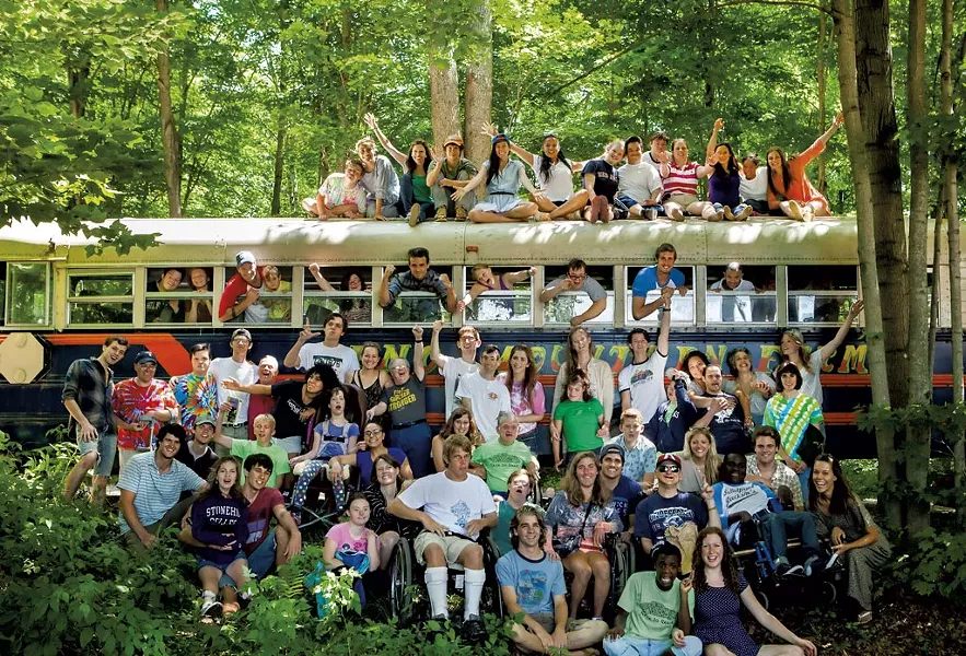 Campers at Zeno Mountain Farm - COURTESY OF ZENO MOUNTAIN FARM