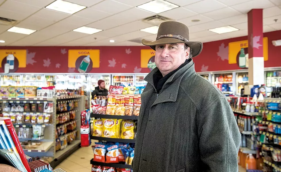 Skip Vallee inside the Colchester Maplefields store - JAMES BUCK
