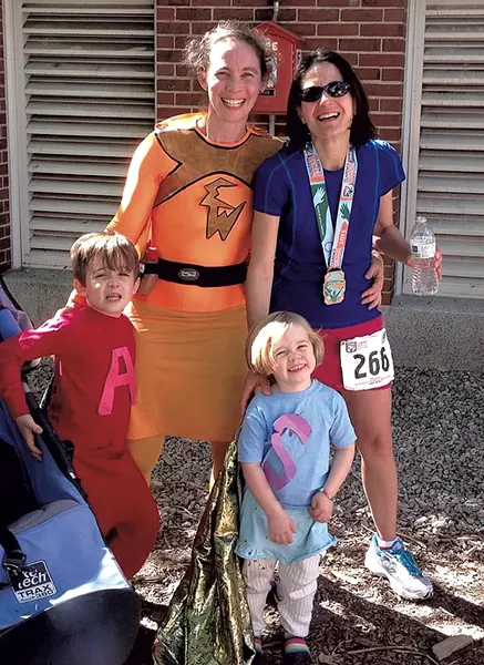 Becca Balint (right) with wife Elizabeth Wohl and children Abraham and Sadie - COURTESY OF BECCA BALINT