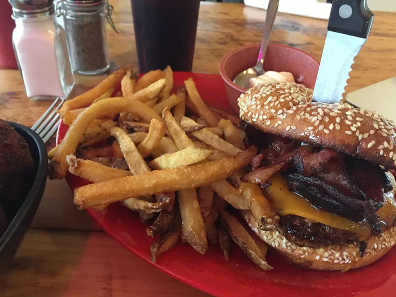 Sticky Icky burger at Berda's Restaurant - HANNAH PALMER EGAN