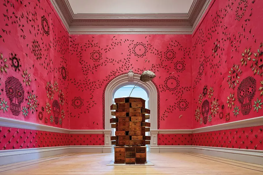 “In the Midnight Garden” installation - by Jennifer Angus - COURTESY OF SHELBURNE MUSEUM