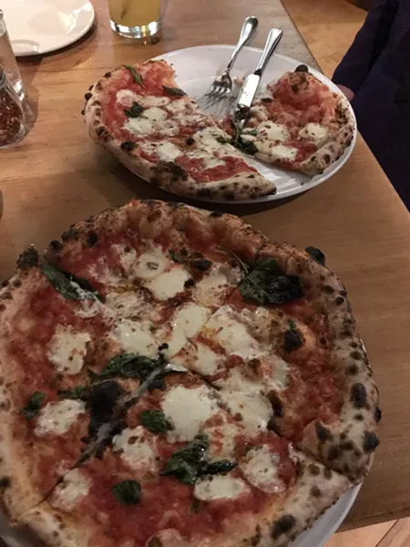 Two-for-one Margherita pizzas - SALLY POLLAK