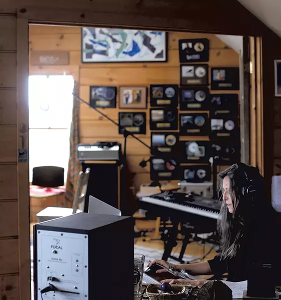 In the recording studio - SARAH PRIESTAP