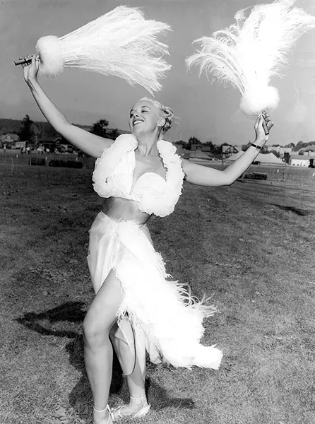 Stein in her Hawaiian costume in the '50s - COURTESY OF ELEONORA STEIN