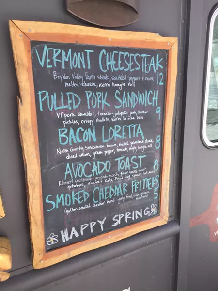 The menu board at Farmers & Foragers food truck featuring old and new favorites - MELISSA PASANEN