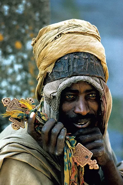 Ethiopian priest by James P. Blair - COURTESY OF NATIONAL GEOGRAPHIC SOCIETY