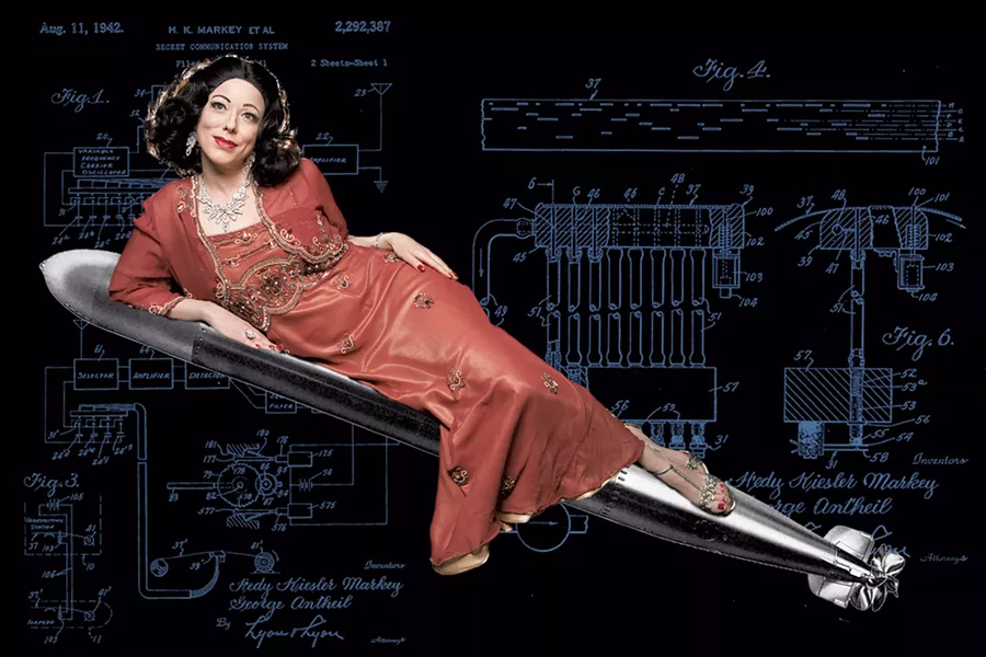 Heather Massie as Hedy Lamarr - COURTESY OF AL FOOTE III