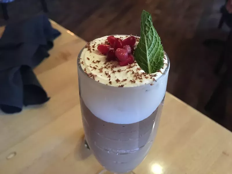 Chocolate mousse at Allium - MELISSA PASANEN