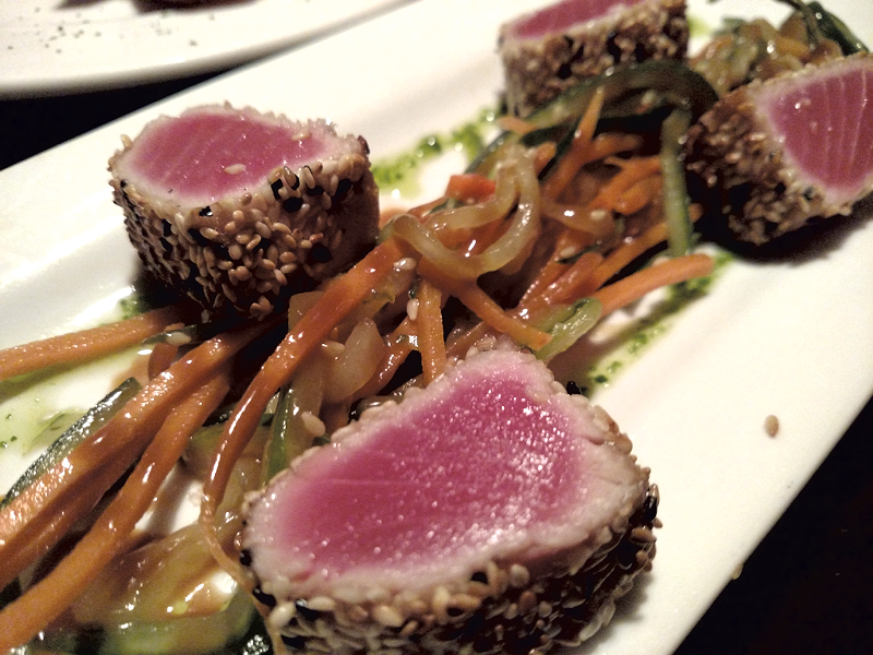 Sesame-crusted tuna at the Windjammer Restaurant - HANNAH PALMER EGAN