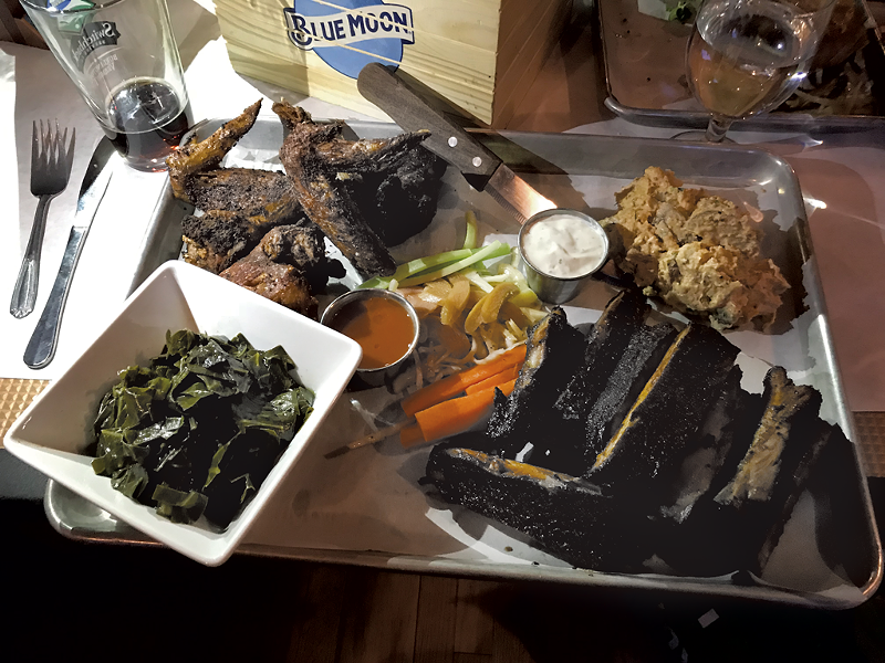 When Pigs Fly platter at Rough Cut - SALLY POLLAK