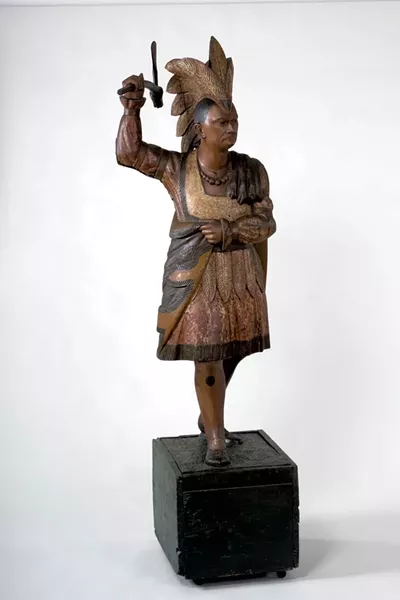 "Man With a Tomahawk" attributed to John Cromwell - IMAGES COURTESY OF SHELBURNE MUSEUM