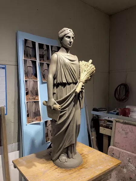 Clay model of Ceres by Jerry Williams