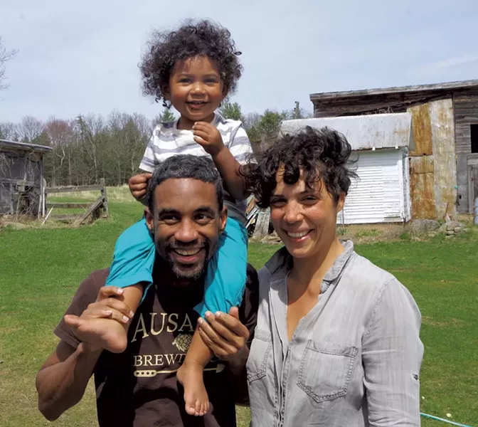 Nick Rowe, Lindsay Willemain and their son Augustus - SADIE WILLIAMS