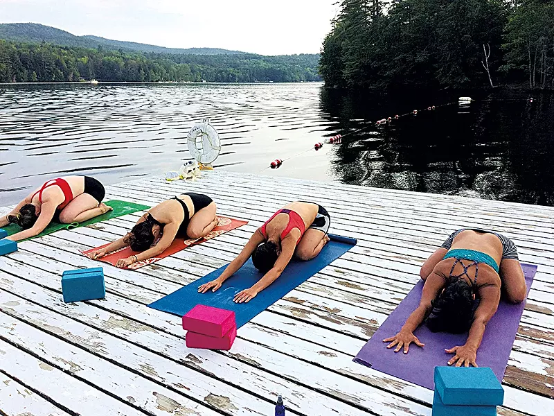 Floating Dock Yoga - COURTESY OF JILL CRAY