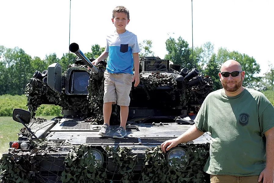 Derek Chace and his son, Hugh - SARA TABIN
