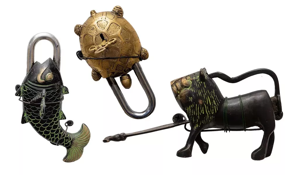 Intricate brass padlocks from around the world - DON WHIPPLE