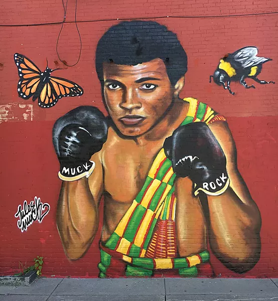 Mural at Mawuhi African Market - MATTHEW ROY