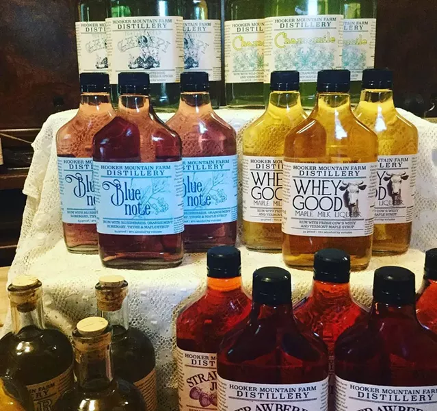 Hooker Mountain distillery's bottled output - COURTESY OF HOOKER MOUNTAIN