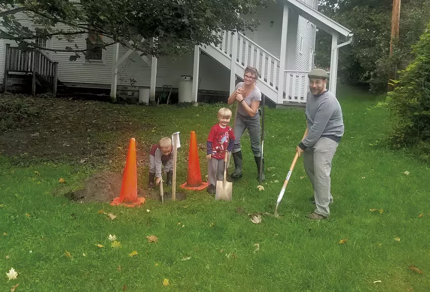 Volunteers searching for Ms. Tank - COURTESY OF JAMIE MOORBY