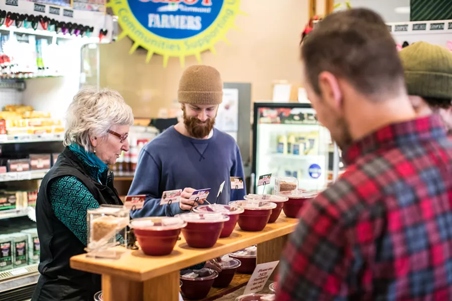 Cheese sampling at Cabot Creamery Visitor Center, Cabot - COURTESY OF CABOT CREAMERY