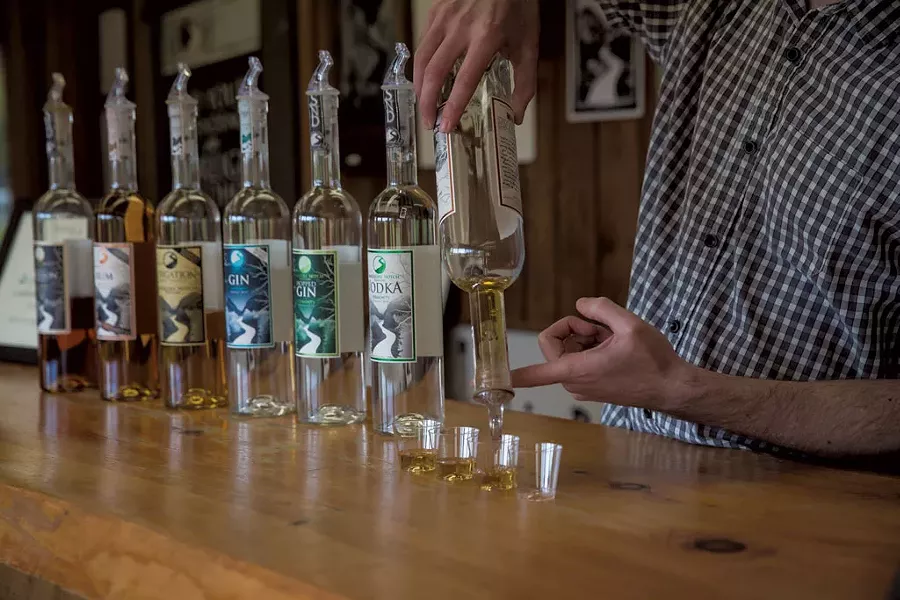 A tasting at Smugglers' Notch Distillery - COURTESY OF SMUGGLERS' NOTCH DISTILLERY