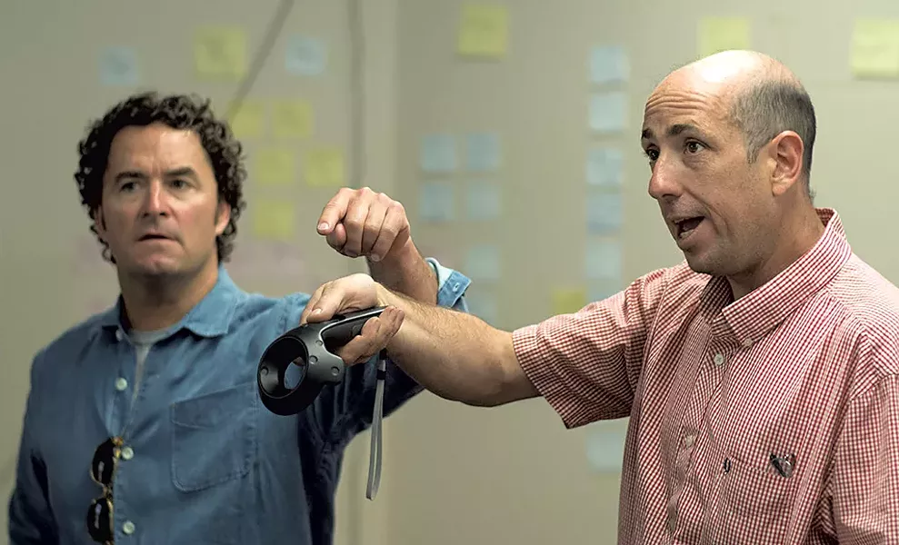 Dr. Bryan Huber (left) and Steven Berlin - COURTESY ADAM WALKER