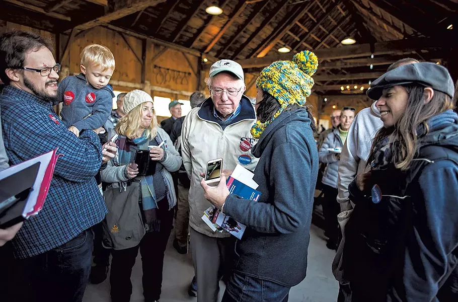 Sen. Bernie Sanders at a rally in Williston - FILE: GLENN RUSSELL