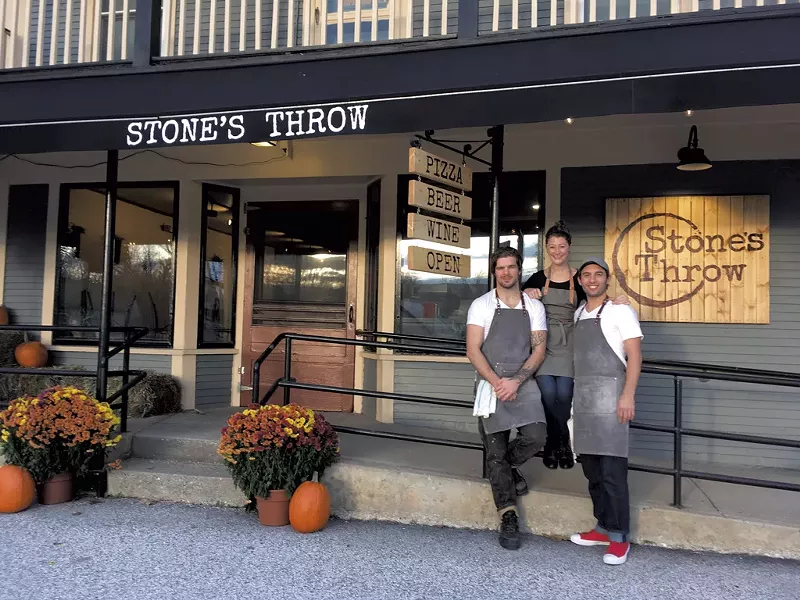 From left: Silas Pollitt, Allie Duhamel and Tyler Stratton of Stone's Throw - COURTESY OF STONE'S THROW
