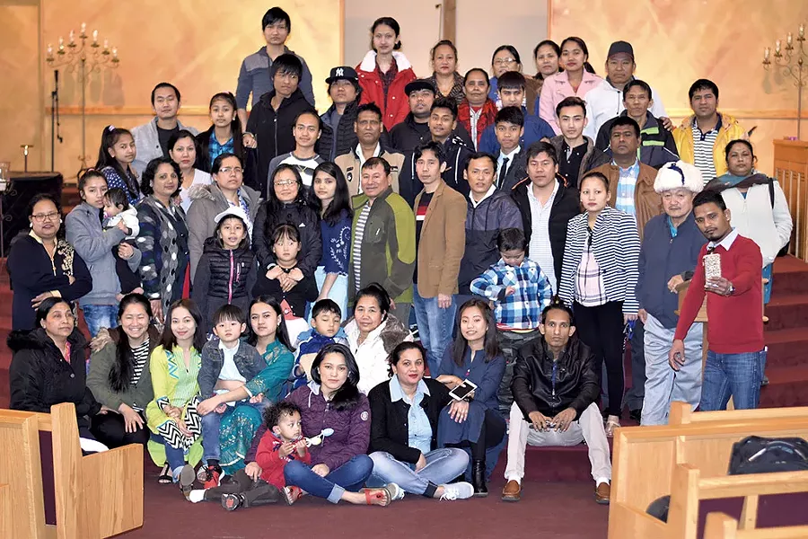 Grace United Church congregation - COURTESY OF BUDDHA RAI