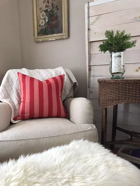 Seasonal pillows add a layer of warmth during winter months. - COURTESY OF BRIANNE TAYLOR