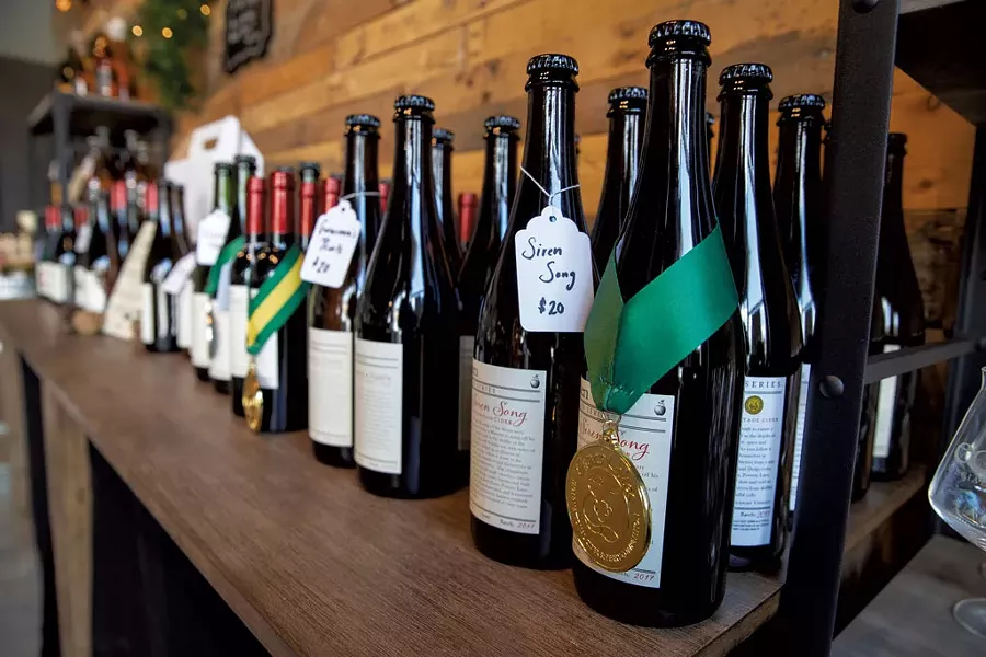 Award-winning ciders inside the taproom - JAMES BUCK