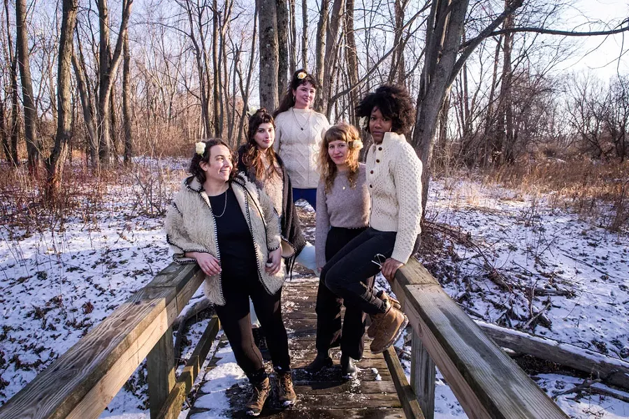 Amerykanka, from left: Alison Mott, Audrey Pirog, Rebecca Mack, Salka Thali and Stephanie Heaghney - LUKE AWTRY