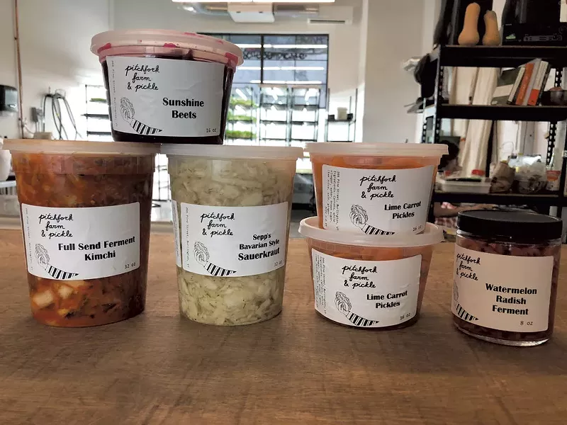 Products from Pitchfork Farm and Pickle - COURTESY OF PITCHFORK FARM AND PICKLE