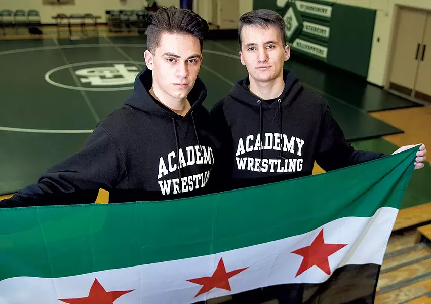 Ayman Alsalloumi (left) and Majd Alabas - JAMES BUCK