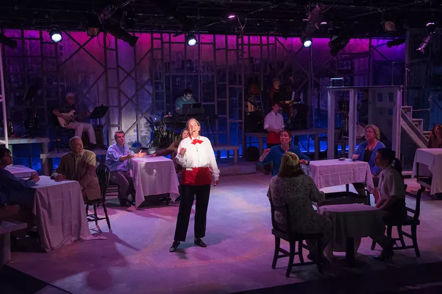 Beata Isaacs Randall as the waitress - COURTESY OF NANCY NUTILE-MCMENEMY