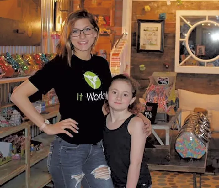 Sky and Ava Fletcher at Ava's Candy Corner - COURTESY OF AVA'S CANDY CORNER