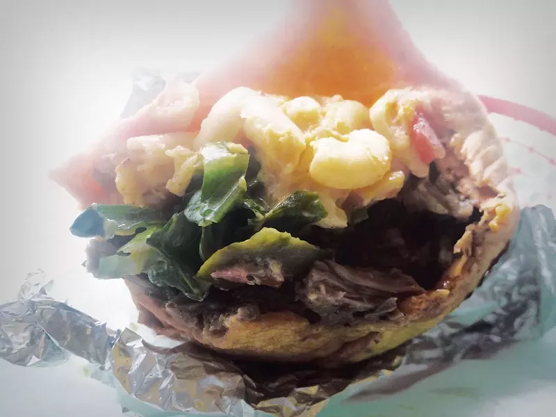 The All-American Burrito at Wyatt's BBQ - ETHAN DE SEIFE