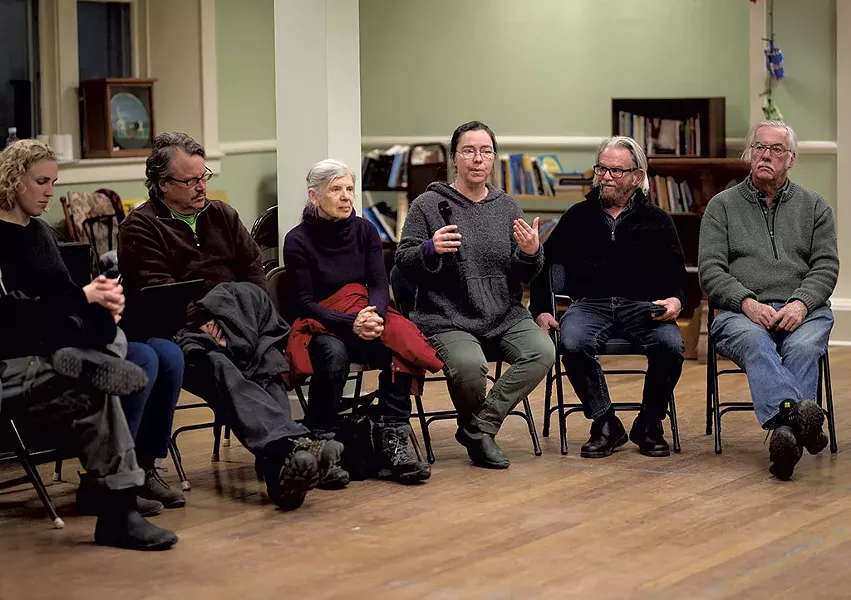 Cat Buxton (holding microphone) at the Soil Series event - BEN DEFLORIO