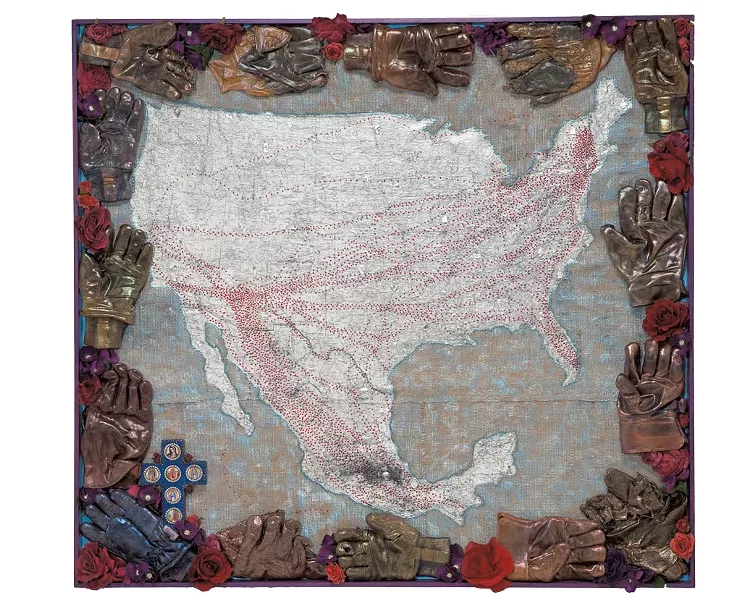"Workers' Mandala" by B Amore - COURTESY OF 77 GALLERY
