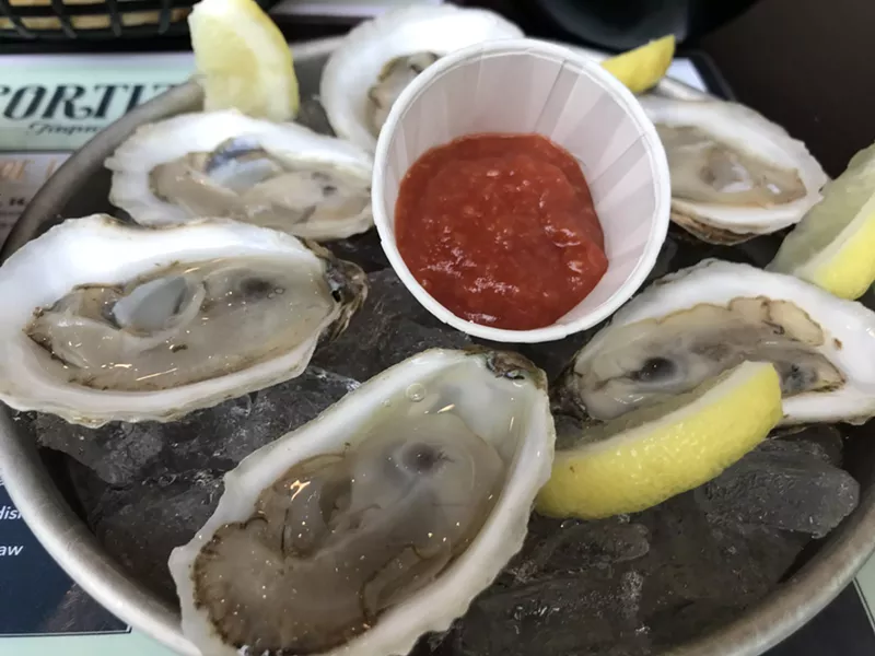 Oysters at El Cortijo in Winooski - SALLY POLLAK